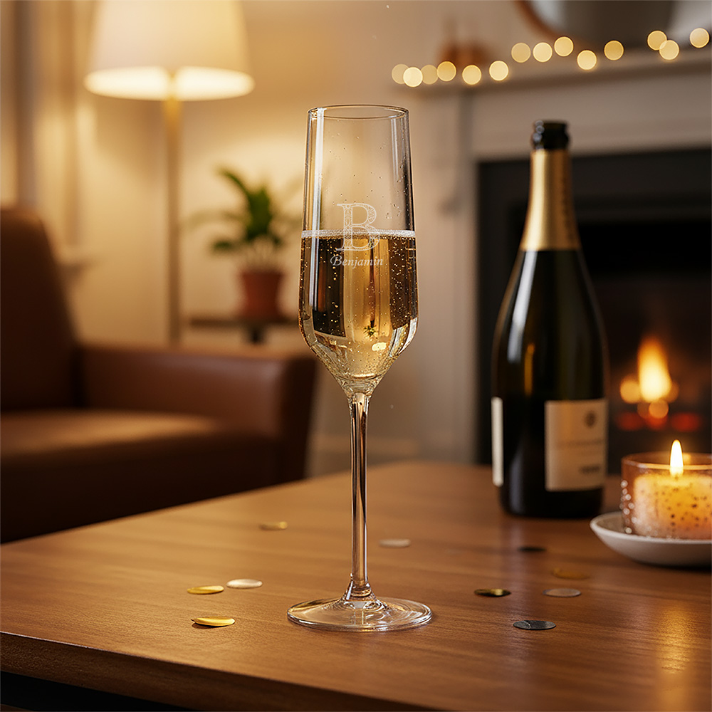 Champagneglas graveren Personalsurprise sfeer foto 1 | Gepersonaliseerde cadeaus Gepersonaliseerd champagneglas met gravure als uniek cadeau