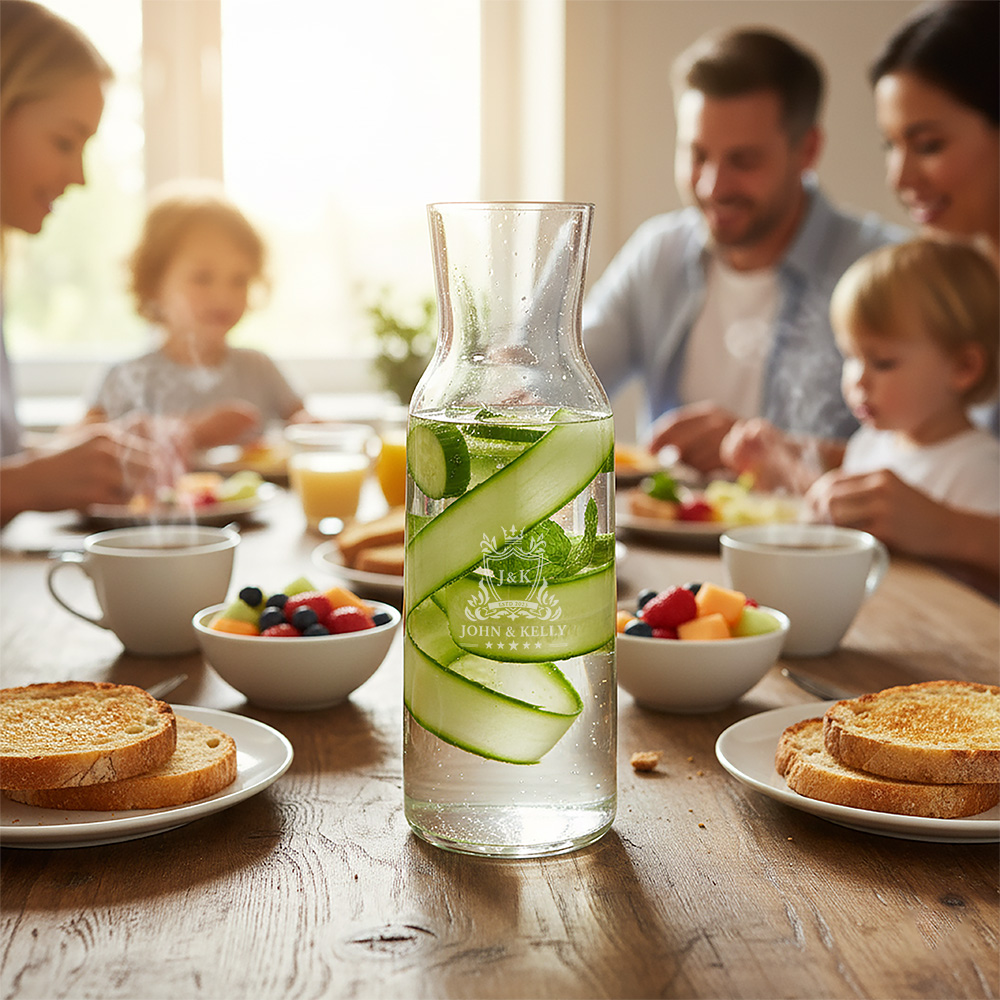 Karaf graveren Personalsurprise sfeer foto 2 | Gepersonaliseerde cadeaus Gepersonaliseerde en gegraveerde karaf met eigen ontwerp, perfect voor unieke geschenken.