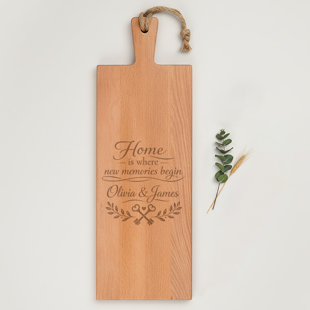 Tapasplank beukenhout graveren, perfect voor stijlvol serveren van hapjes.