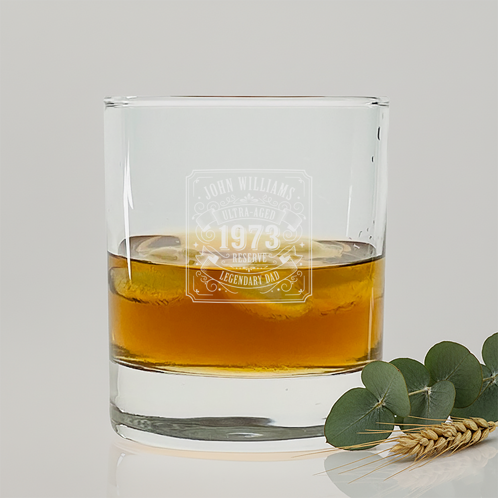 Whiskeyglas graveren Personalsurprise vaderdag foto 2 | Gepersonaliseerde cadeaus Gepersonaliseerd en gegraveerd whiskeyglas met eigen ontwerp, ideaal voor unieke geschenken.