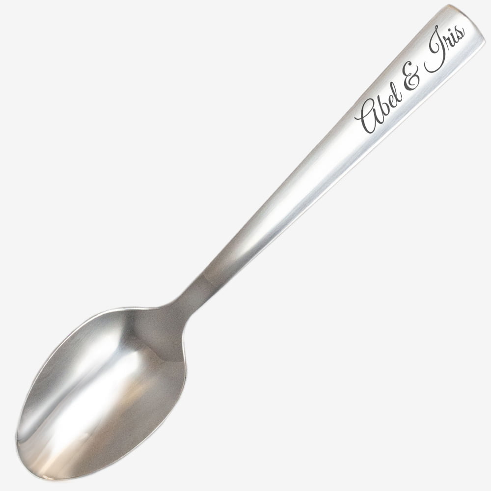 Tafellepel graveren huwelijk PersonalSurprise jubileum trouwerij | Gepersonaliseerde cadeaus Tafellepel met gravure voor jubileum