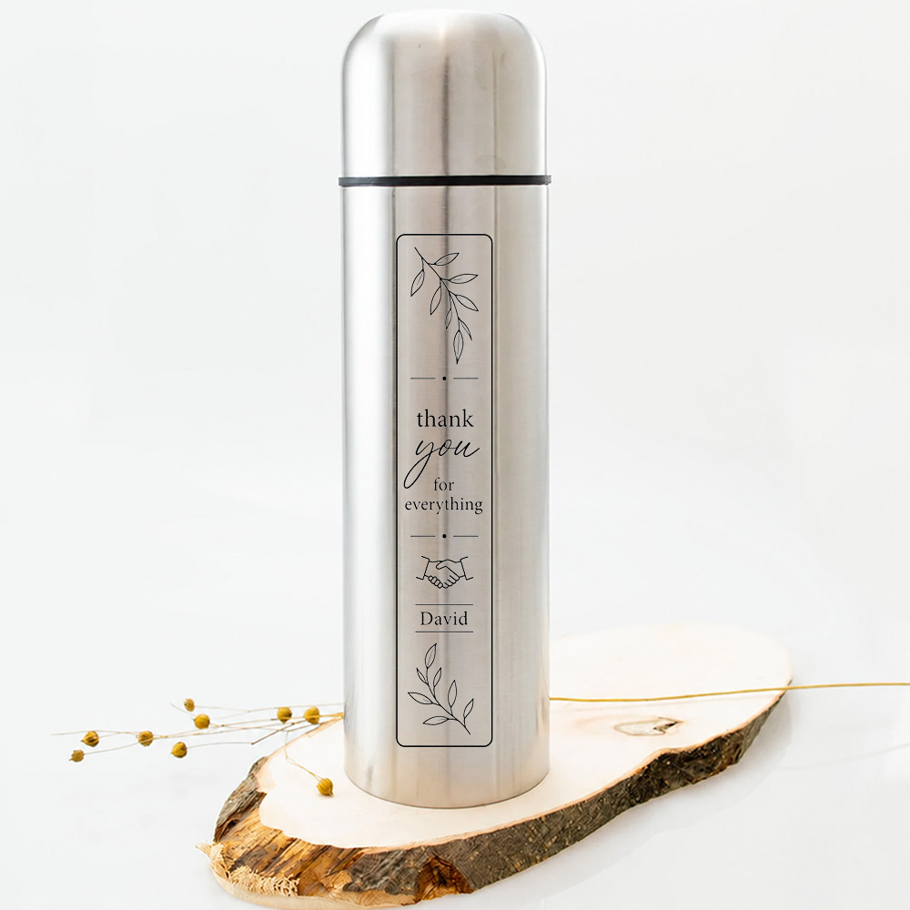 Thermosfles graveren van 750 ml, ideaal voor gepersonaliseerde geschenken met eigen ontwerp of logo