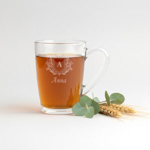 Gepersonaliseerd theeglas met gravure – origineel cadeau voor haar