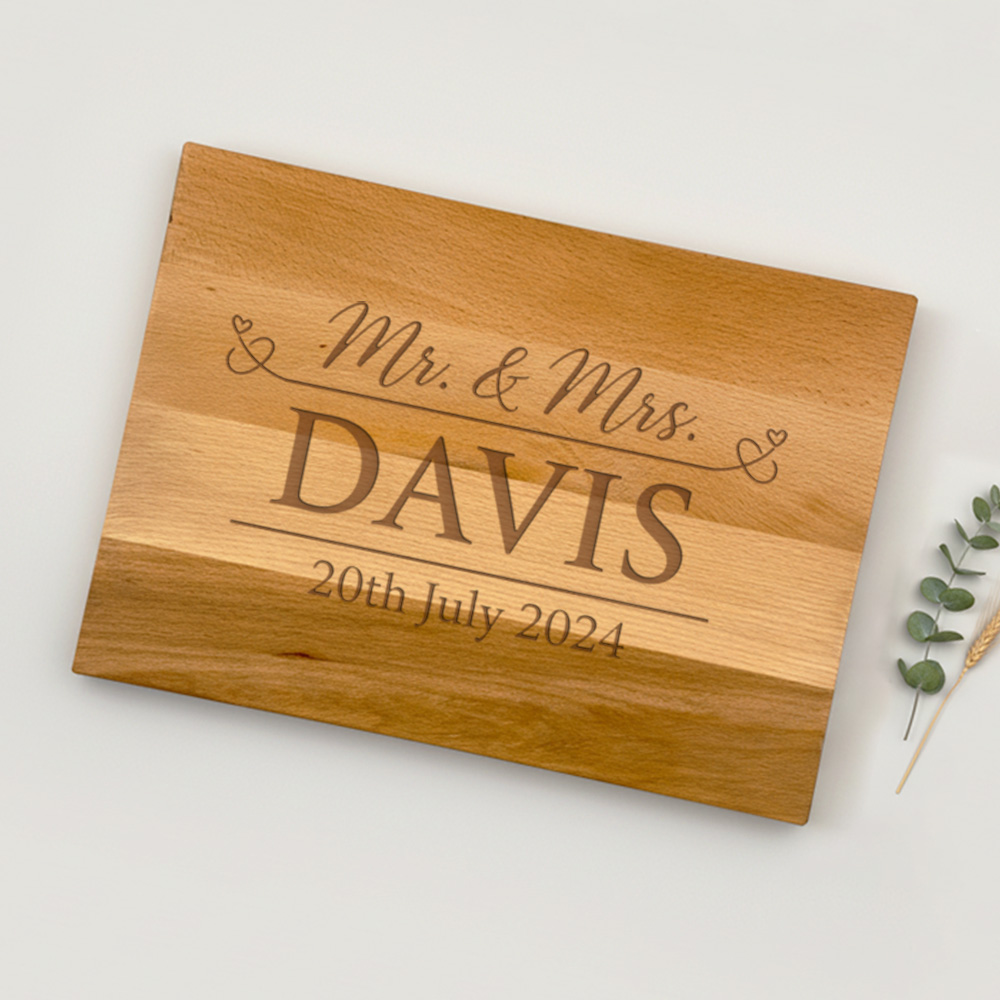 Snijplank graveren dik beukenhout medium Personalsurprise foto 1 1 | Gepersonaliseerde cadeaus Snijplank dik beukenhout graveren van 38 cm, gegraveerd