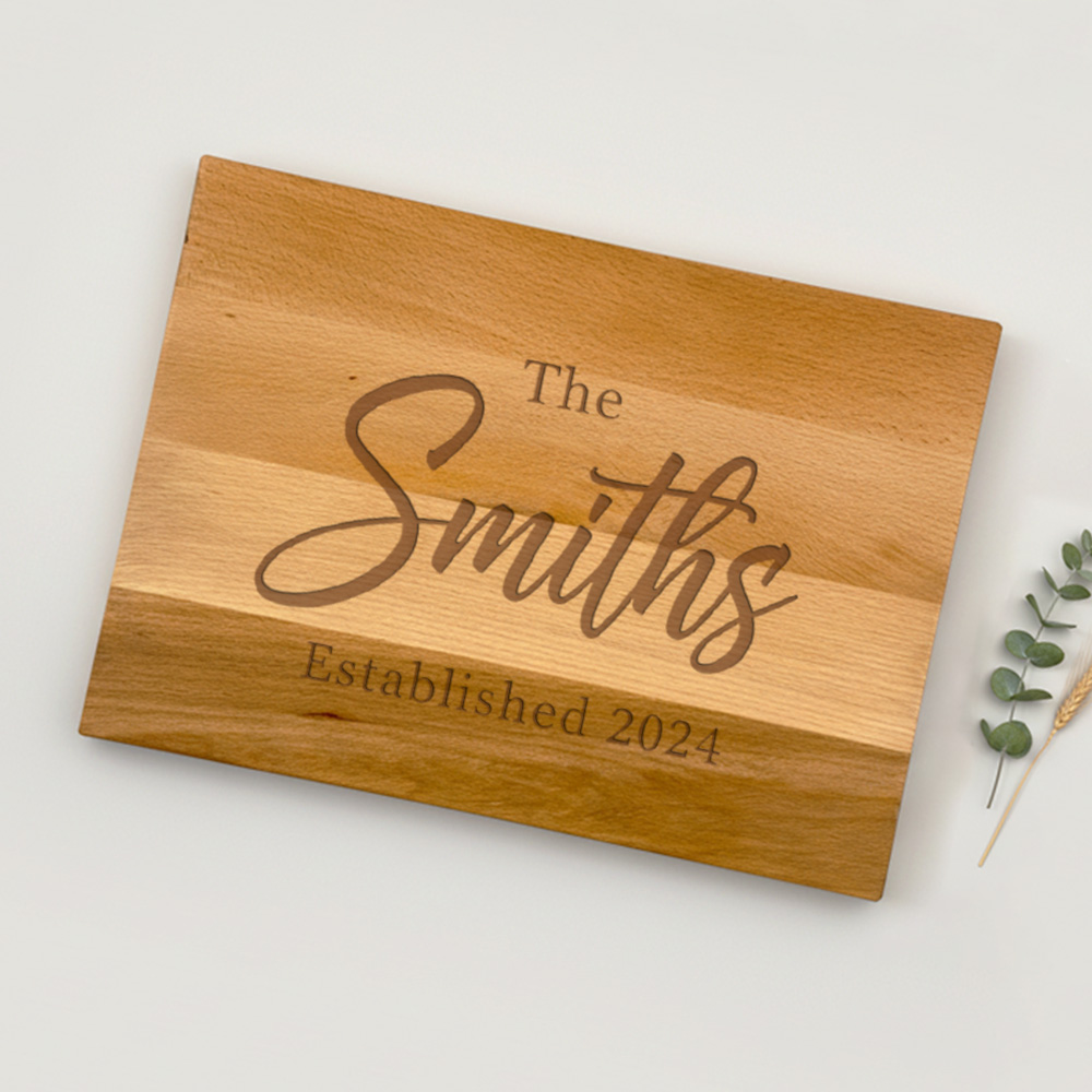 Snijplank graveren dik beukenhout medium Personalsurprise foto 2 1 | Gepersonaliseerde cadeaus Snijplank dik beukenhout graveren van 38 cm, gegraveerd