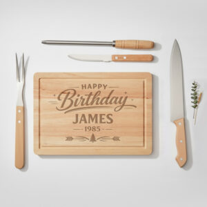 BBQ set met vleesplank voor het grillen van burgers