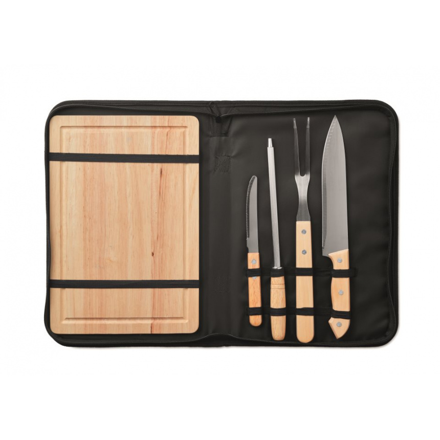 Barbecue set met vleesplank | Gepersonaliseerde cadeaus Barbecue set met vleesplank